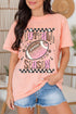 Football Season Graphic Print Short Sleeve Relaxed Shirt