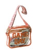 Football Shape Sequin Detail Transparent Chain Shoulder Bag