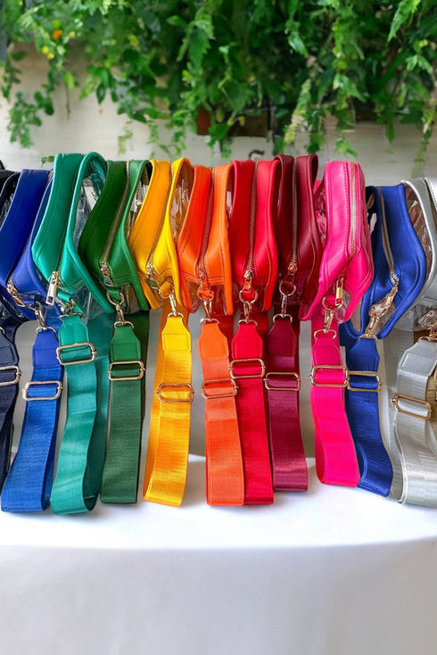 Football Shape Sequin Detail Transparent Chain Shoulder Bag