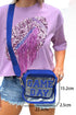 Football Shape Sequin Detail Transparent Chain Shoulder Bag