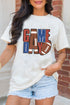Football Theme Graphic Print Short Sleeve T-Shirt