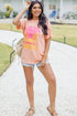 Forever Chasing Sunset Oversized Graphic Crew Neck Shirt