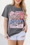 Forever Chasing Sunsets Graphic Print Rolled Sleeve Tee