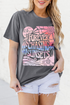 Forever Chasing Sunsets Graphic Print Rolled Sleeve Tee
