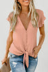 Forever Tonight Button Tie Top