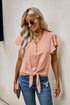 Forever Tonight Button Tie Top