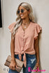 Forever Tonight Button Tie Top