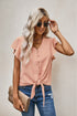 Forever Tonight Button Tie Top
