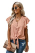 Forever Tonight Button Tie Top