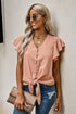 Forever Tonight Button Tie Top