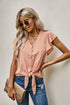 Forever Tonight Button Tie Top