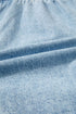 Frayed Edge Casual Patchwork Detail Denim Shorts