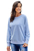 French Terry Cotton Blend Pullover Sweatshirt