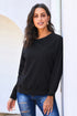 French Terry Cotton Blend Pullover Sweatshirt