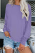French Terry Cotton Blend Pullover Sweatshirt
