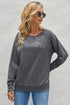 French Terry Cotton Blend Pullover Sweatshirt