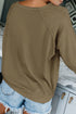 French Terry Cotton Blend Pullover Sweatshirt