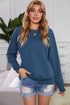 French Terry Cotton Blend Pullover Sweatshirt