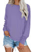 French Terry Cotton Blend Pullover Sweatshirt
