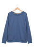 French Terry Cotton Blend Pullover Sweatshirt