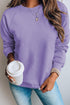 French Terry Cotton Blend Pullover Sweatshirt