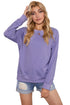 French Terry Cotton Blend Pullover Sweatshirt