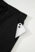 French Terry Drawstring Elastic Waist Pocket Mini Skort