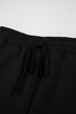 French Terry Drawstring Elastic Waist Pocket Mini Skort