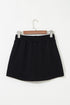 French Terry Drawstring Mini Skort with Pockets