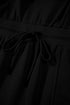 French Terry Zipped Collar Sleeveless Drawstring Waist Mini Dress