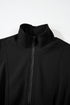 French Terry Zipped Collar Sleeveless Drawstring Waist Mini Dress
