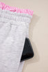 Frilled Collar Drop Shoulder Drawstring Wide Leg Pant Set