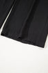 Frilled Elastic Waist Drawstring Wide Leg Utility Trousers