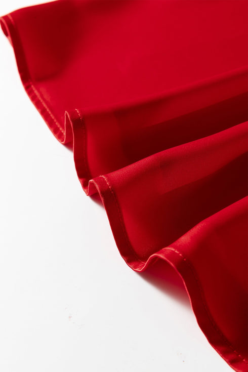 Frilled V Neck Bow Detail Three Quarter Sleeve Blouse