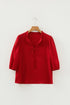 Frilled V Neck Bow Detail Three Quarter Sleeve Blouse