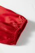 Frilled V Neck Bow Detail Three Quarter Sleeve Blouse