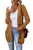 Front Pocket And Buttons Closure Cardigan