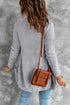 Front Pocket And Buttons Closure Cardigan
