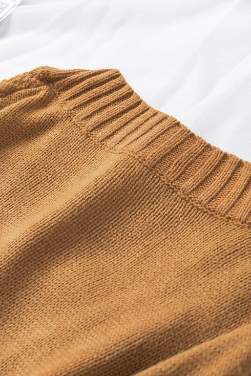 Front Pocket And Buttons Closure Cardigan