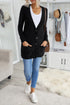 Front Pocket And Buttons Closure Cardigan