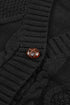 Front Pockets Buttons Textured Cardigan