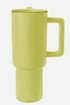 Frosted Metal Alloy Vacuum Insulated Straw Tumbler