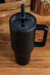 Frosted Metal Alloy Vacuum Insulated Straw Tumbler