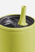 Frosted Metal Alloy Vacuum Insulated Straw Tumbler