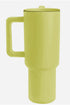 Frosted Metal Alloy Vacuum Insulated Straw Tumbler