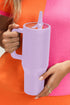 Frosted Metal Alloy Vacuum Insulated Straw Tumbler