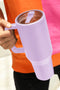 Frosted Metal Alloy Vacuum Insulated Straw Tumbler