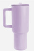 Frosted Metal Alloy Vacuum Insulated Straw Tumbler