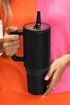Frosted Metal Alloy Vacuum Insulated Straw Tumbler