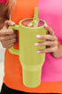 Frosted Metal Alloy Vacuum Insulated Straw Tumbler